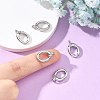 SHEGRACE Brass Spring Gate Rings XGRQ58943-764P-4