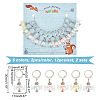 Candy Transparent Acrylic Pendant Stitch Markers HJEW-AB00323-2