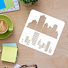 Plastic Reusable Drawing Painting Stencils Templates DIY-WH0172-230-3