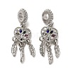 Rack Plating Alloy Colorful Rhinestone European Dangle Charms FIND-Q115-03P-1