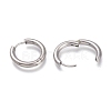Tarnish Resistant 201 Stainless Steel Huggie Hoop Earrings EJEW-O095-05-04-3