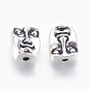 Tibetan Style Alloy Human Face Beads LS-TIBEP-GC184-AS-NR-2