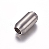 304 Stainless Steel Magnetic Clasps with Glue-in Ends STAS-Q164-2
