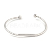 Non-Tarnish 304 Stainless Steel Cuff Bangles BJEW-P331-03P-2
