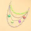 Extra-terrestrial Head Plastic & Alloy Barbed Wire 3 Layer Pants Chains for Women FS-WG4F403-01-1