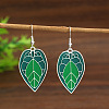 Alloy Enamel Dangle Earrings WGCF12B-02-1