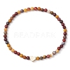 Natural Mookaite Round Beaded Stretch Bracelets for Women BJEW-JB11370-2