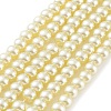 Baking Paint Pearlized Glass Pearl Round Bead Strands HY-Q003-6mm-21-2