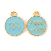 Alloy Enamel Pendants ENAM-S124-01B-16J-2