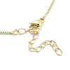 Brass Pendants Necklace NJEW-B101-02G-04-3