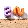 UV Plating Opaque Acrylic European Beads SACR-Z007-01S-3