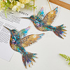 Acrylic Bird Hanging Suncatchers HJEW-WH20021-02B-7
