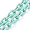 Personalized ABS Plastic Cable Chain Necklaces NJEW-JN02849-03-3