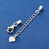 925 Sterling Silver Curb Chain Extender STER-G039-03C-S-2