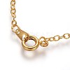 Brass Necklace Chain with Iron Findings X-SW073-G-2