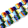 Handmade Lampwork Beads Strands LAMP-N036-15-2