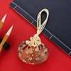 Flower Embroidery Silk & Satin Drawstring Sachet Bags with Tassel PW-WG33893-11-1