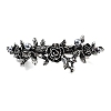 Flower Alloy Rhinestone Hair Barrettes LS-PHAR-S604-01AS-04-1