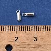 925 Sterling Silver Cord Ends STER-F032-09S-1.5mm-01-3