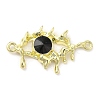 Alloy Jet Rhinestone Pendants PALLOY-P294-01G-02-1