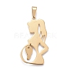 Mother's Day Gift 304 Stainless Steel Pendants X-STAS-F252-22G-1