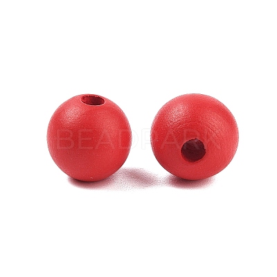 Wood European Beads WOOD-M014-01A-1