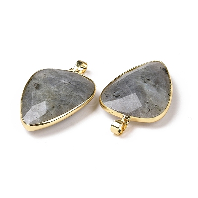 Faceted Natural Labradorite Pendants X-G-F340-02D-1