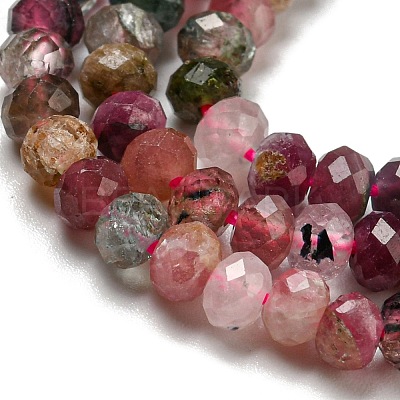 Natural Multicolor Tourmaline Beads Strands G-D0010-23D-1