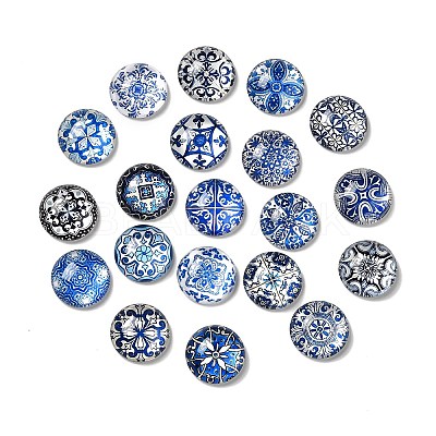 Glass Cabochons GLLA-Q087-02B-1
