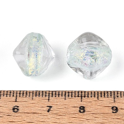 Handmade Foil Glass Beads Strands FOIL-N033-01D-1