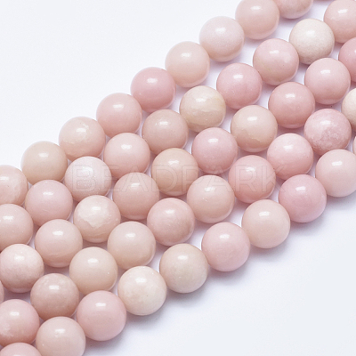 Natural Pink Opal Beads Strands G-E444-28-12mm-1