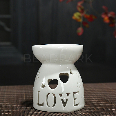Porcelain Tealight Candle Holder PORC-PW0001-095A-1
