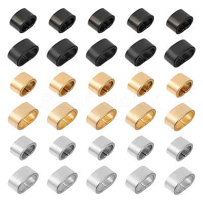 48Pcs 6 Style Electrophoresis 304 Stainless Steel Slide Charm STAS-UN0008-58-1
