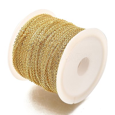 Rack Plating Brass Cable Chains CHC-M001-02G-01-1