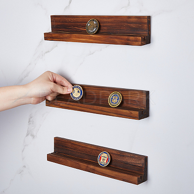 Wooden Coin Display Hanging Decorations ODIS-WH0043-161B-1