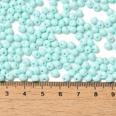 6/0 Opaque Baking Paint Glass Seed Beads SEED-M012-02A-04-1