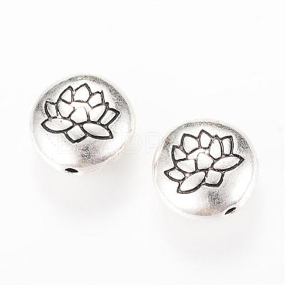 Tibetan Style Alloy Beads TIBEB-Q067-08AS-RS-1