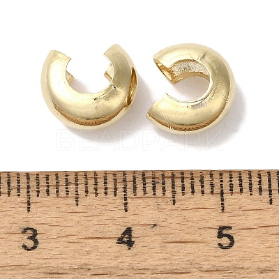 Brass Crimp Bead Cover KK-K383-07F-G-1