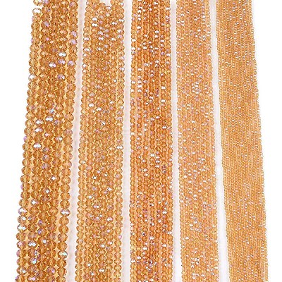 Electroplate Glass Beads Strands EGLA-A044-T4mm-L23-1