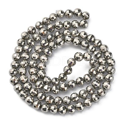 Electroplate Glass Beads Strands EGLA-E009-6mm-F08-1