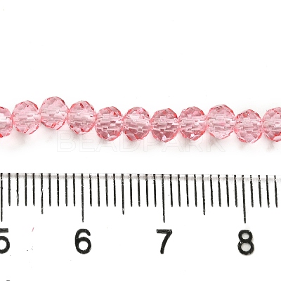 Transparent Baking Paint Glass Beads Strands DGLA-A034-T4mm-D08-1