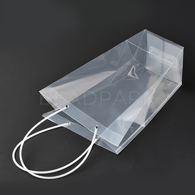 Valentine's Day Trapezoid PP Plastic Gift Bags ABAG-L015-01C-1