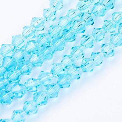 Imitation Austrian Crystal 5301 Bicone Beads GLAA-S026-06-1