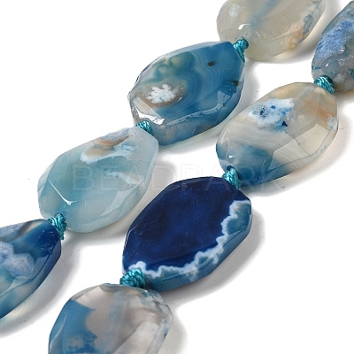 Natural Cherry Blossom Agate Beads Strands G-P319-07-1