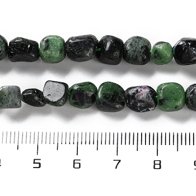 Natural Ruby in Zoisite Beads Strands G-P497-01C-50-1