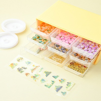 DIY Lampwork Beaded Bracelet Making Kit DIY-FZC0001-01D-1