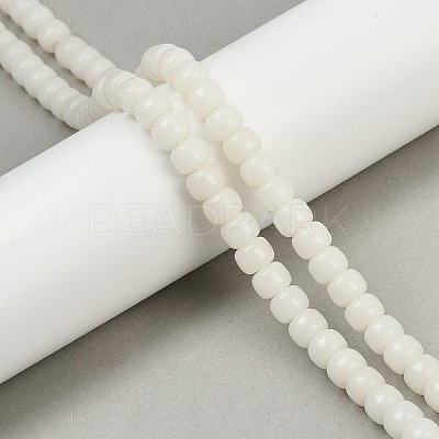Natural Bodhi Root Beads Strand WOOD-B010-A02-6x8mm-1