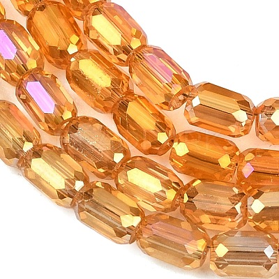 Electroplate Glass Beads Strands EGLA-D031-01S-1