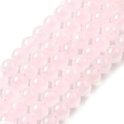 Natural Pink Calcite Beads Strands G-Z103-A01-6mm-1