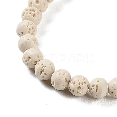 Synthetic Lava Rock Dyed Beads Strands G-H311-08A-04-1